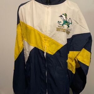 APEX ONE Windbreaker NOTRE DAME FIGHTING IRISH UNIVERSITY  size  Medium  unisex
